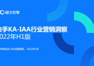 快手KA-IAA行业营销洞察2022年H1版 | 快手广告账户