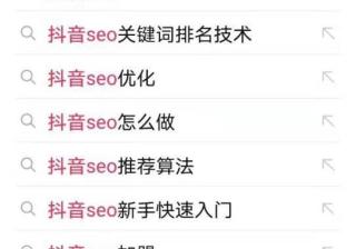 抖音SEO关键词排名规则/抖音SEO优化排名