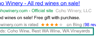 必应搜索广告推广结构化片段扩展