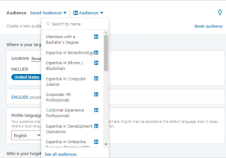 领英广告投放——对广告系列使用领英受众定位模板
