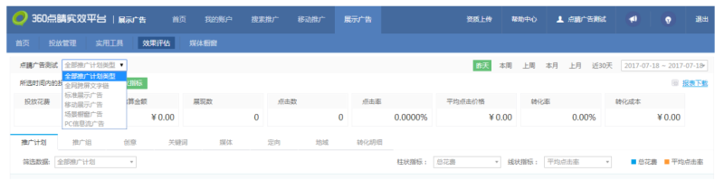 360展示广告数据报表模块 360展示广告数据报表模块