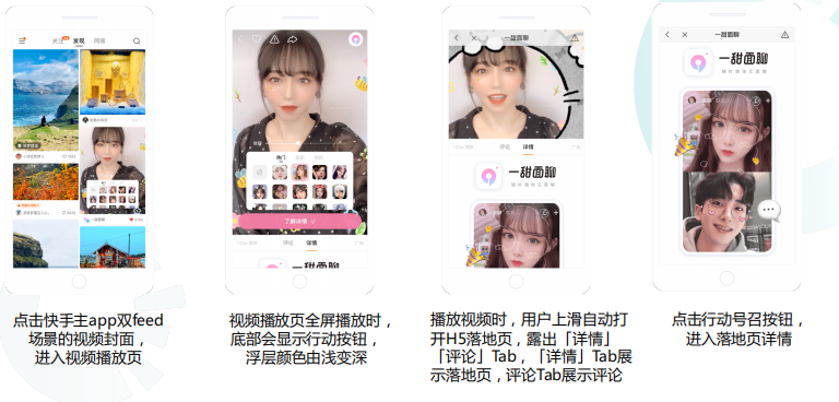 快手效果广告投放平台「落地页前置样式」产品介绍 快手效果广告投放平台「落地页前置样式」产品介绍