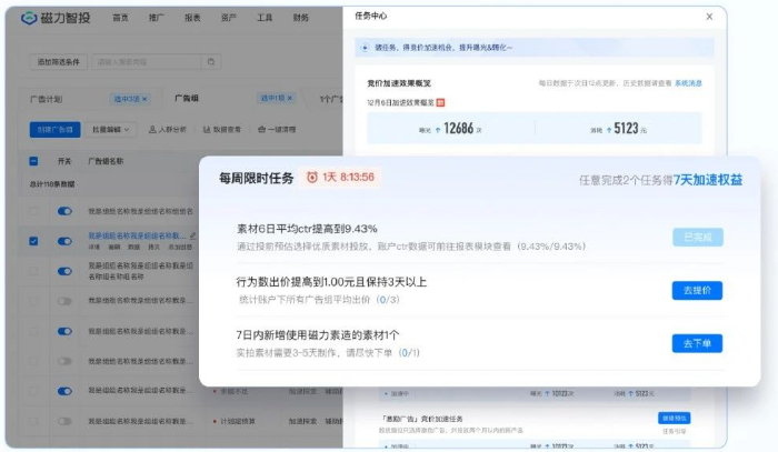 【拿量助手】为投手提供账户定制化任务及激励机制! | 快手广告开户 【拿量助手】为投手提供账户定制化任务及激励机制! | 快手广告开户