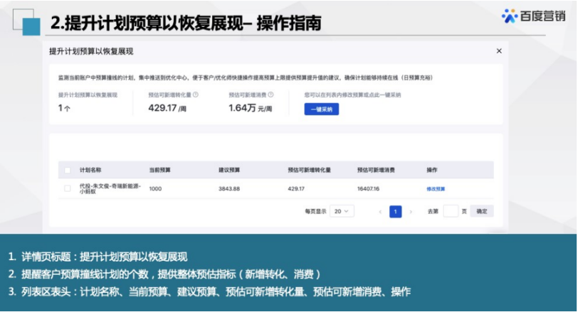 百度广告：信息流推广优化中心新增预算类优化建议卡片全流量上线