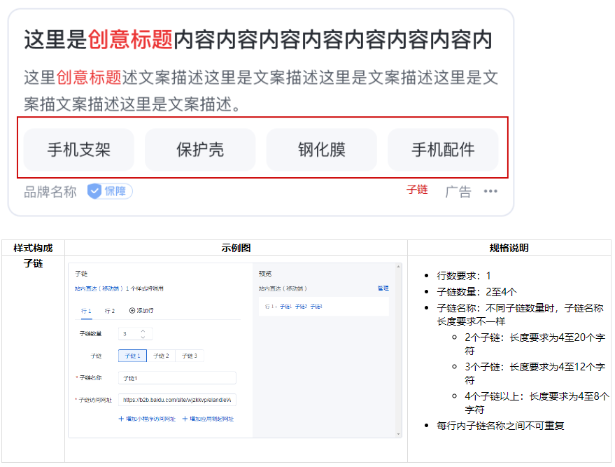 百度广告导航系列高级样式创建规格说明 百度广告导航系列高级样式创建规格说明