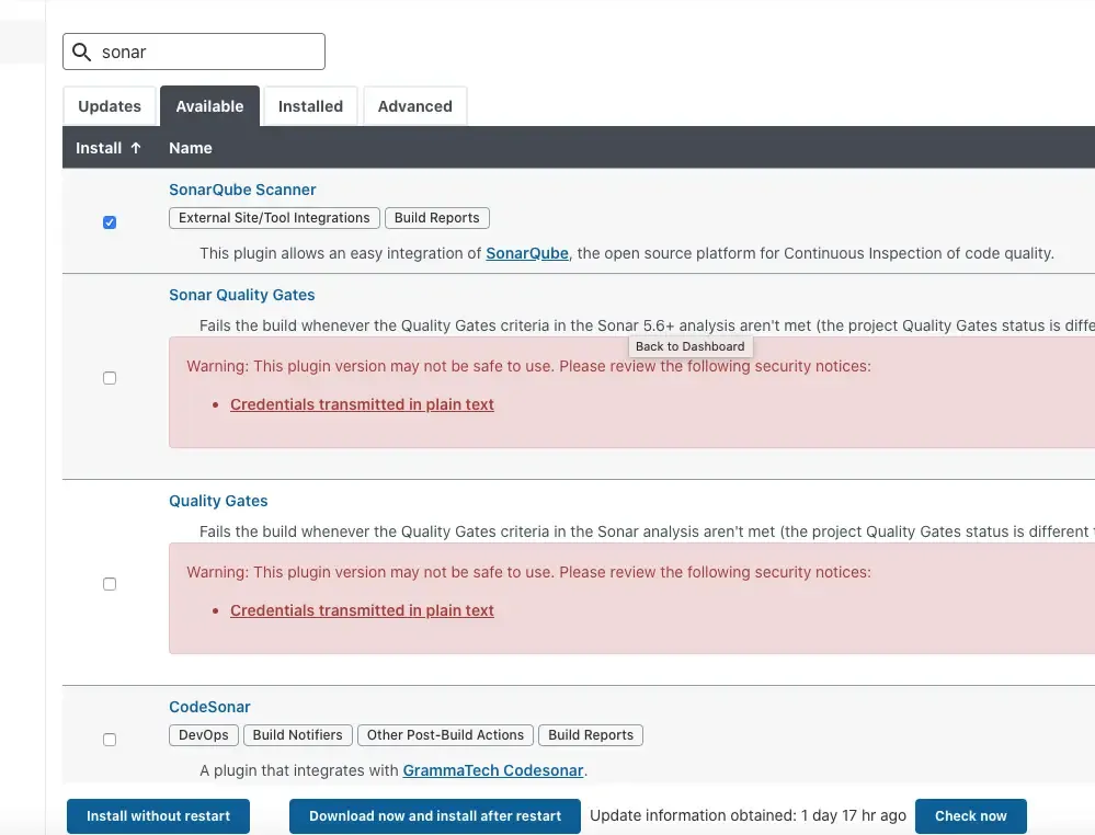 jenkins+sonarqube进行代码质量检测 jenkins+sonarqube进行代码质量检测