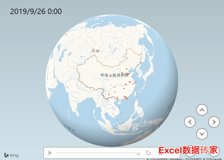 excel三维地图怎么用（excel数据可视化图表制作）