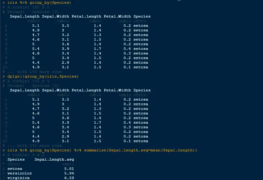 R语言dplyr包处理数据2021.3.6 R语言dplyr包处理数据2021.3.6