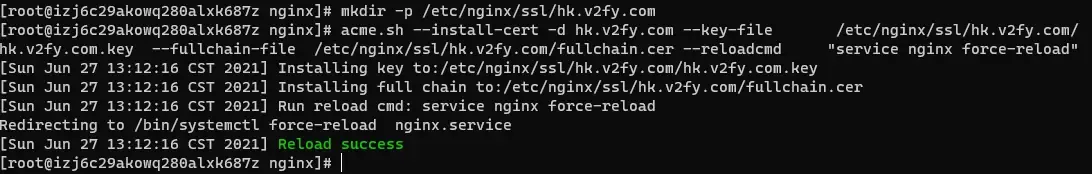 零依赖!使用acme.sh设置nginx多个https证书自动更新,无限续期https证书 零依赖!使用acme.sh设置nginx多个https证书自动更新,无限续期https证书