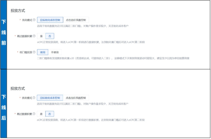 百度营销:搜索oCPC低门槛投放功能下线 百度营销:搜索oCPC低门槛投放功能下线
