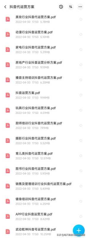 小编连续熬夜5天，整理出15个行业抖音运营方案PPT合集-全是干货