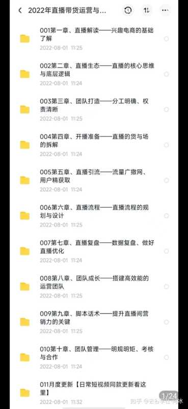 MCN机构内部管理资料,短视频直播运营与管理2.0版 MCN机构内部管理资料,短视频直播运营与管理2.0版