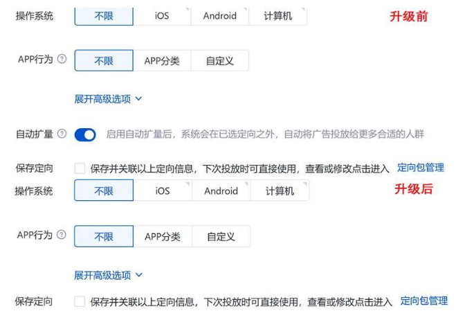 百度广告:信息流推广投放平台定向设置整合升级全流量上线 百度广告:信息流推广投放平台定向设置整合升级全流量上线
