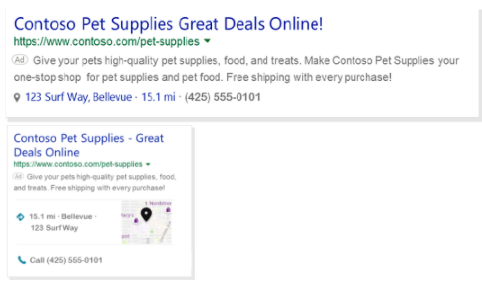 必应广告图片、地址附加信息如何添加