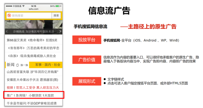 搜狐移动端广告都在哪些位置进行展示?效果如何? 搜狐移动端广告都在哪些位置进行展示?效果如何?