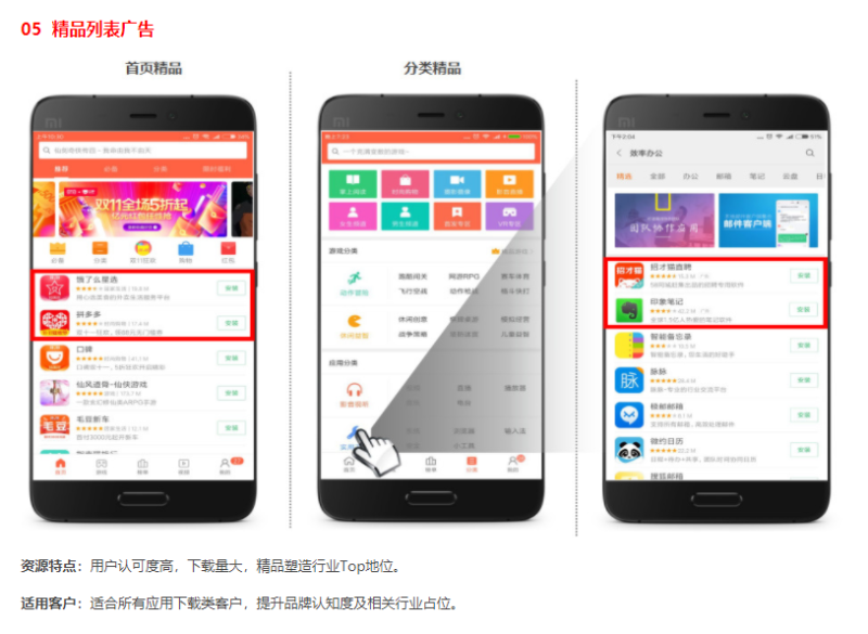 小米应用分发类广告资源介绍
