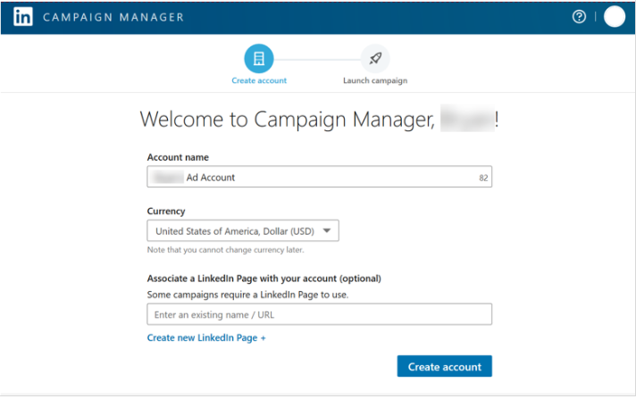 Linkedin广告投放——创建广告帐号 Linkedin广告投放——创建广告帐号