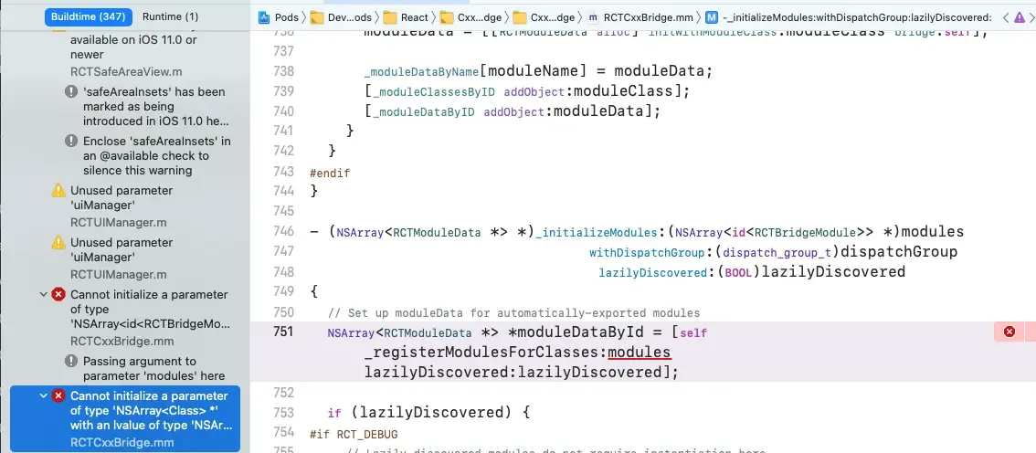 Xcode12.5 适配问题记录