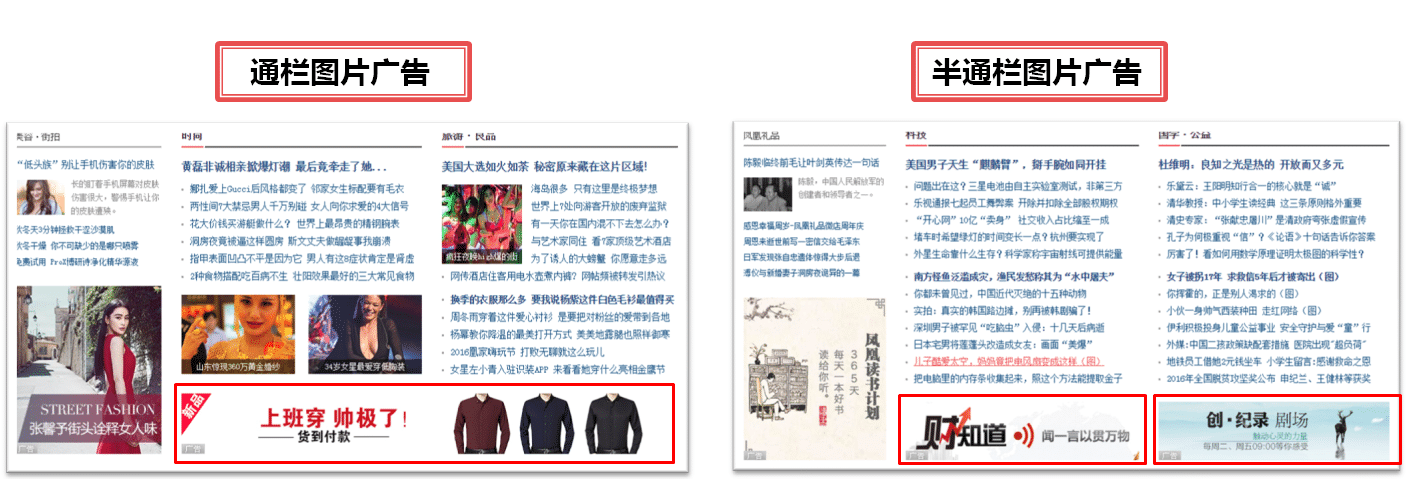 原来凤凰网有这么多广告位置，效果怎么样啊？