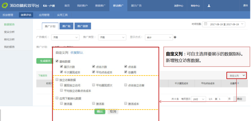 360移动推广效果评估