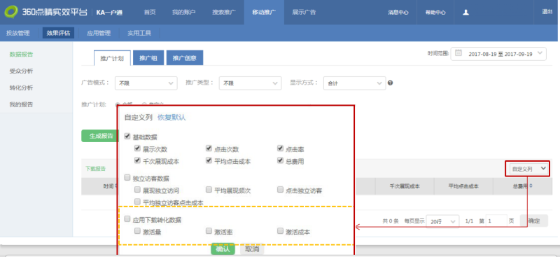 360移动推广效果评估