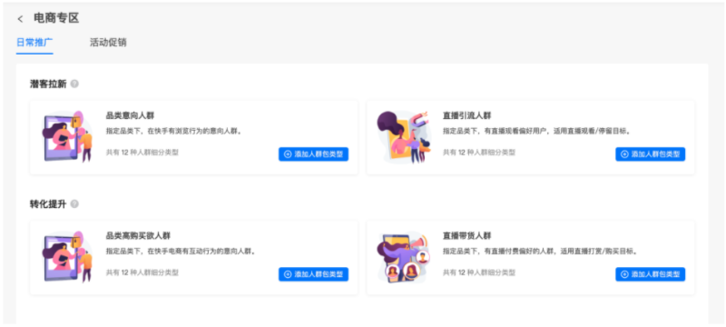 【磁力万象DMP】-电商主题专区上线通知 - 快手营销开户中心