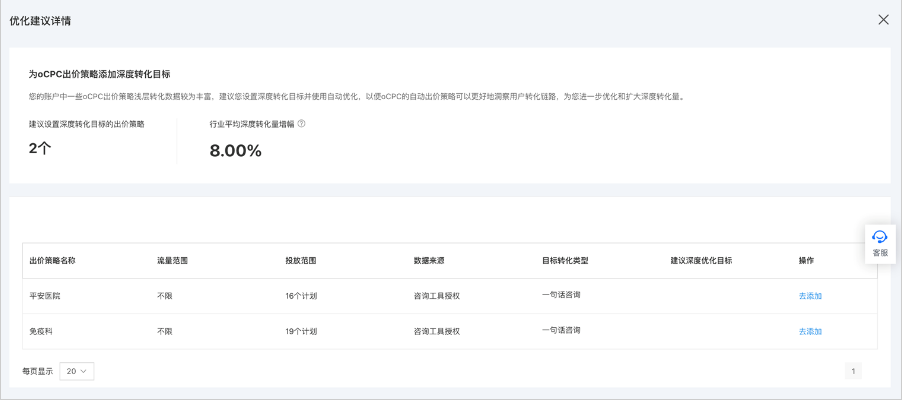 百度广告:“优化中心”新增oCPC投放相关建议--全流量上线 百度广告:“优化中心”新增oCPC投放相关建议--全流量上线
