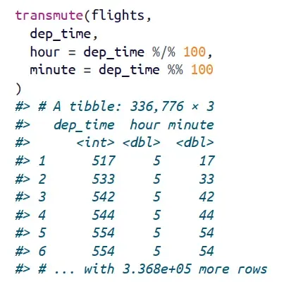 第三章 使用dplyr进行数据转换 第三章 使用dplyr进行数据转换