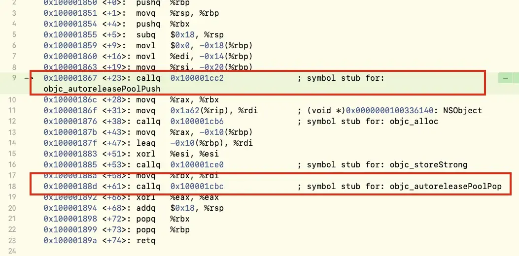 iOS-OC底层-AutoReleasePool分析 iOS-OC底层-AutoReleasePool分析