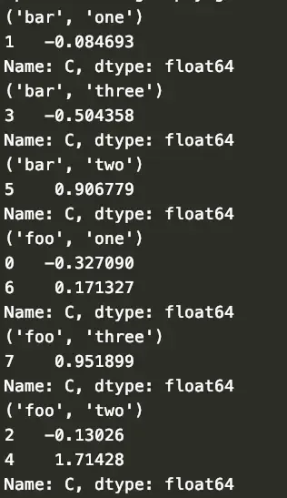 Pandas数据的分组统计 Pandas数据的分组统计
