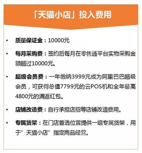 天猫个人开店要多少钱 天猫个人开店要多少钱