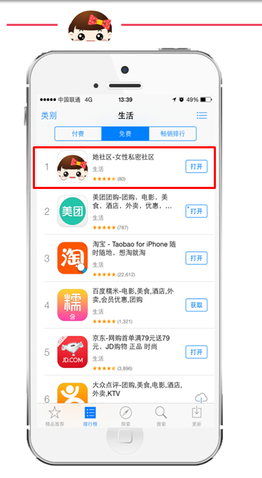 她社区广告样式