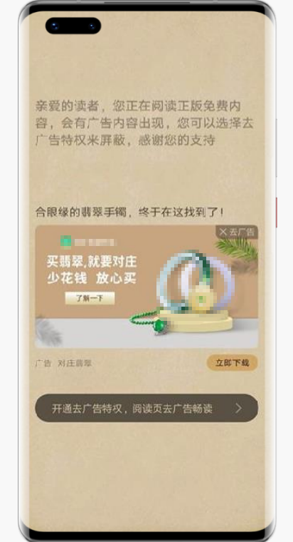 阅读章节页广告资源介绍 阅读章节页广告资源介绍